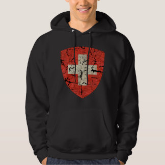 Veste À Capuche Manteau des bras suisse, affligé