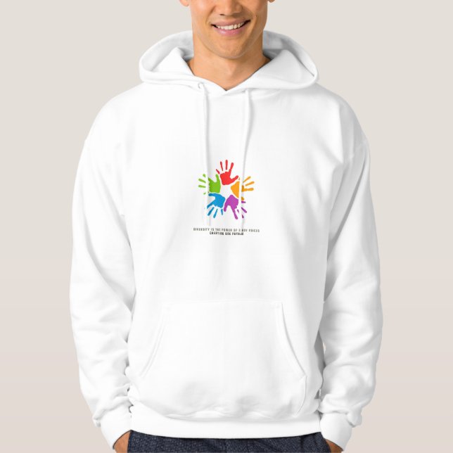 Veste À Capuche Many Hands, One Future – diversity design (Devant)