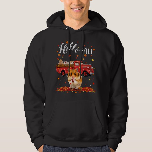 Veste À Capuche Maple Hamster Leaf Automne Camion rouge (Devant)