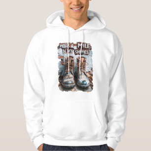 Veste À Capuche Marcher à un kilomètre dans mes chaussures - Inspi