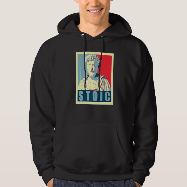 Veste À Capuche Marcus Aurelius L'Empereur Romain Et Philos Stoïqu (Devant)