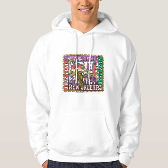 Veste À Capuche Mardi Gras de la Nouvelle-Orléans (Devant)