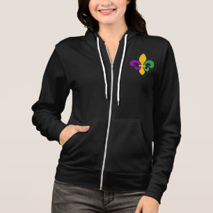 Veste À Capuche Mardi Gras Fleur De Lis