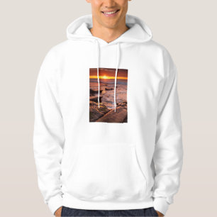 Veste À Capuche Mares résiduelles au coucher du soleil, Californie