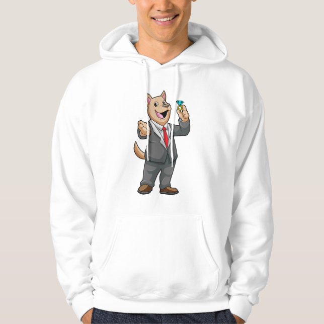 Veste À Capuche Marié chien Alliance (Devant)