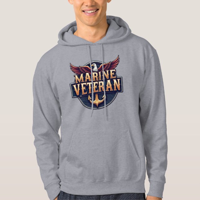 Veste À Capuche Marine Corps Veteran (Devant)