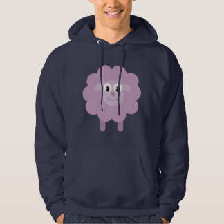 Veste À Capuche Marine lilas mignonne Hoody de moutons de bande