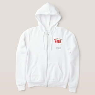 VESTE À CAPUCHE MARQUE BLANCHE MODERNE ET PERSONNALISABLE VÉRIFIÉE