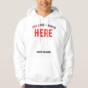 VESTE À CAPUCHE MARQUE BLANCHE MODERNE ET PERSONNALISABLE VÉRIFIÉE