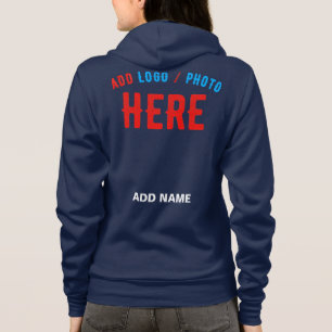 VESTE À CAPUCHE MARQUE MODERNE MODERNE BLEUE VÉRIFIÉE