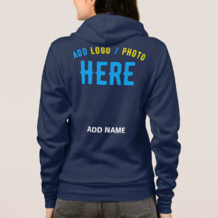 VESTE À CAPUCHE MARQUE MODERNE MODERNE BLEUE VÉRIFIÉE