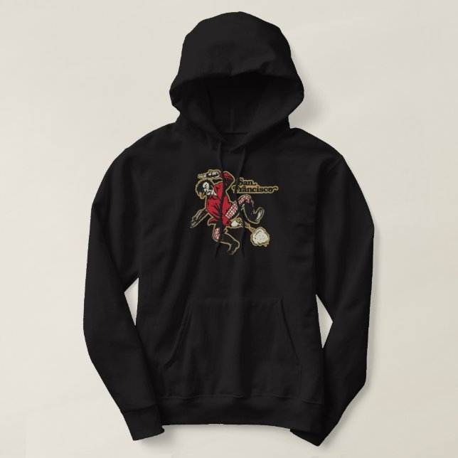 Veste À Capuche Mascotte rétro de 49ers (Design devant)