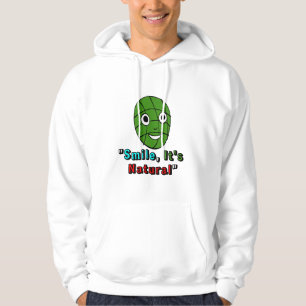 Veste À Capuche "Masque vert souriant - Mignonne Cartoon Face Natu