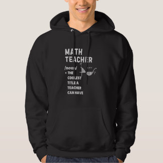 Veste À Capuche Math Enseignant Définition Le titre le plus froid 