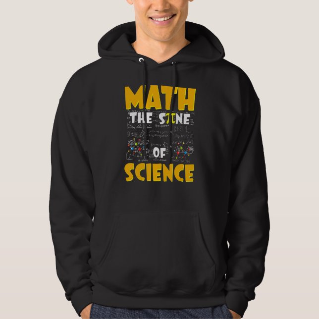 Veste À Capuche Math Le Sine De La Science Enseignant En Mathémati (Devant)