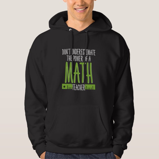 Veste À Capuche Math Lover Enseignant de l'école d'éducation Geek (Devant)