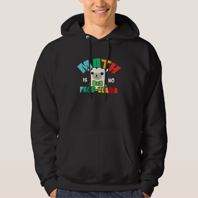 Veste À Capuche Math N'est Pas Prob Llama Pi Day Professeur de Mat (Devant)