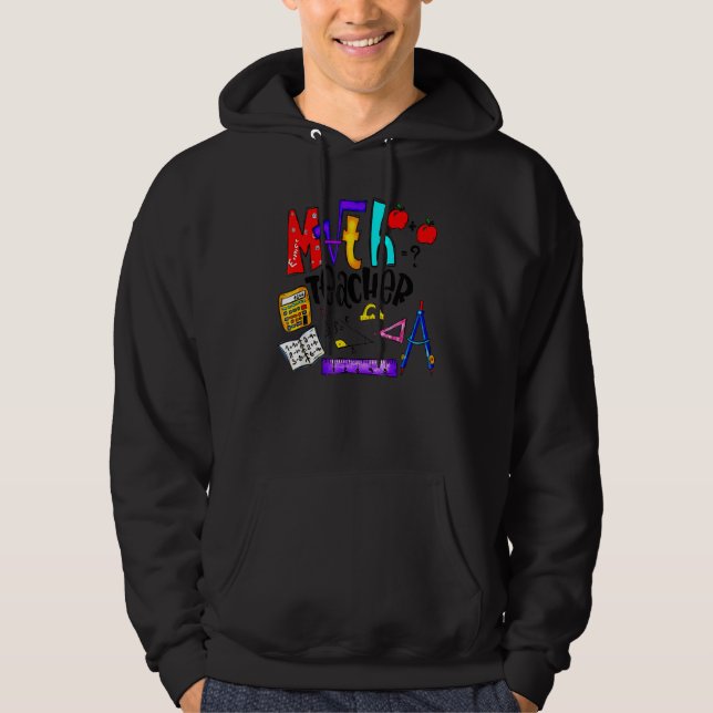 Veste À Capuche Mathématiques Enseignant Mathématiques Éducation R (Devant)