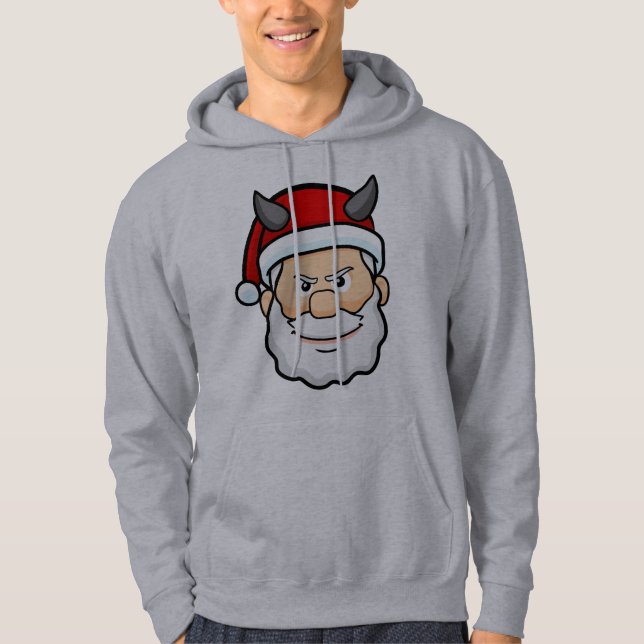 Veste À Capuche mauvais Noël mauvais père Noël (Devant)