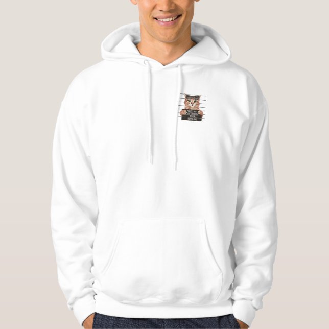 Veste À Capuche mauvaise conception du chat mignon | design chats (Devant)