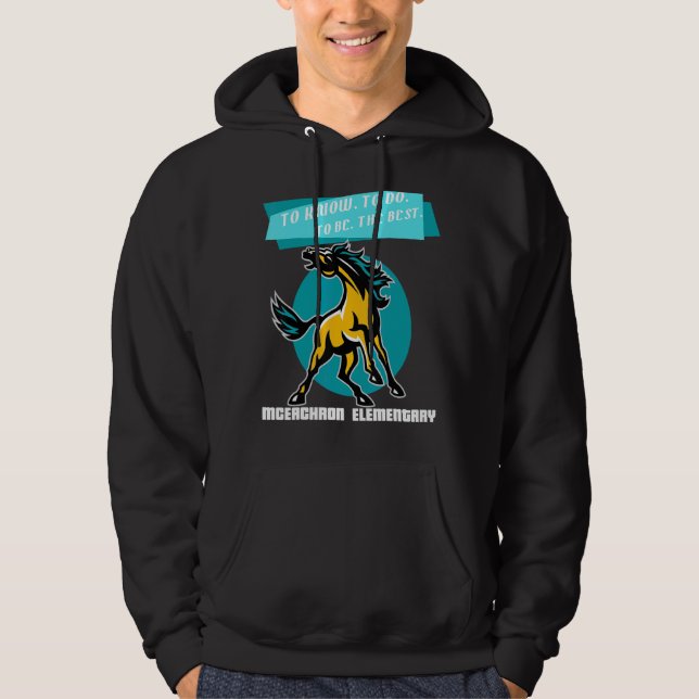 Veste À Capuche Mceachron Élémentaire Mustangs À Savoir Faire À (Devant)