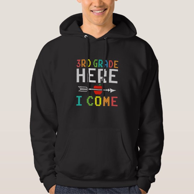 Veste À Capuche Me voilà en 3e année Professeur de troisième année (Devant)