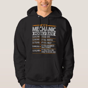 Veste À Capuche Mécanicien drôle, Tarif horaire, Futur mécanicien