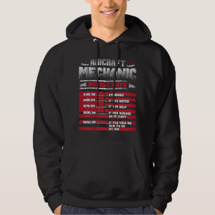 Veste À Capuche Mécanique de l'aéronef à taux horaire Mécanique de