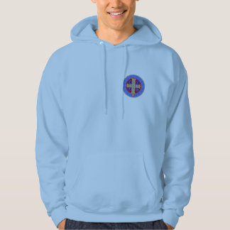 Veste À Capuche Médaille de St Benoît sur tout sweatshirt à