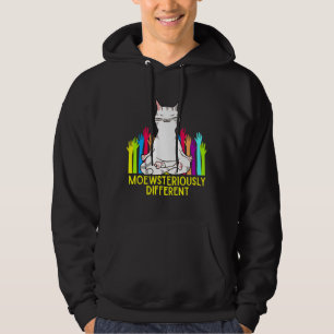 Veste À Capuche Méditation de chats de sensibilisation sur l'autis