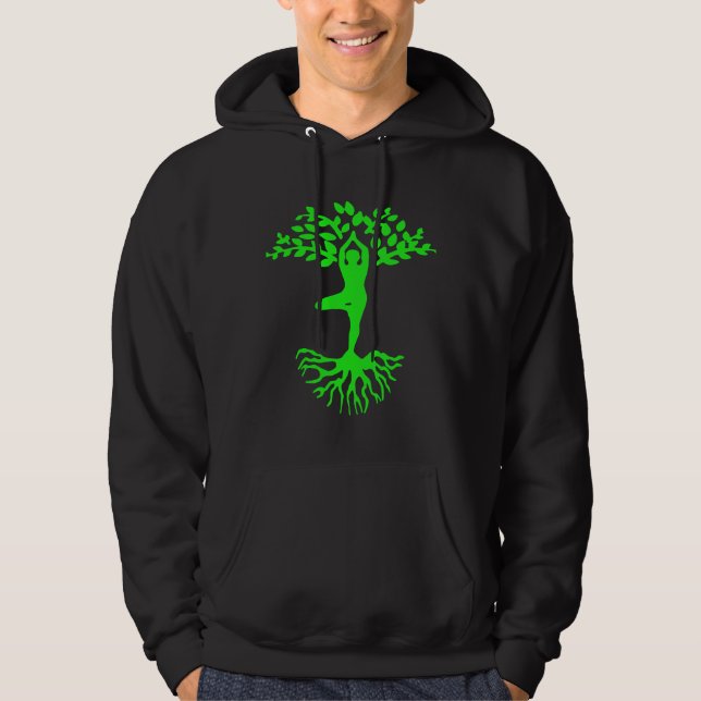 Veste À Capuche Méditation Yoga ajusté (Devant)