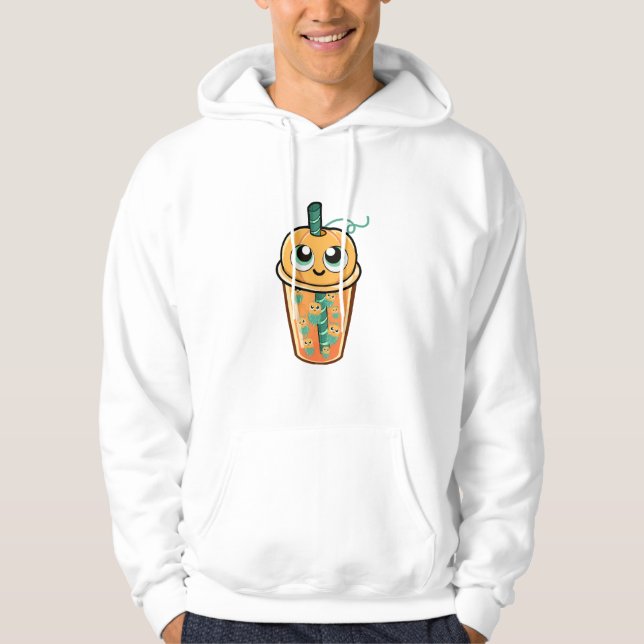 Veste À Capuche Méduse de boba de citrouille (Devant)