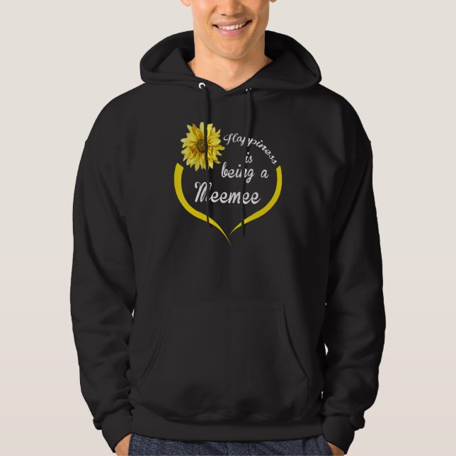 Veste À Capuche Meemee Happiness Est Un Meemee (Devant)