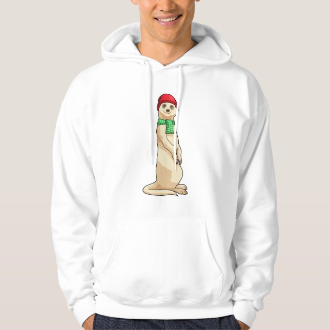 Veste À Capuche Meerkat avec Casquette et Écharpe (Devant)