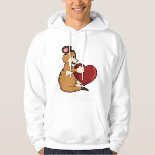 Veste À Capuche Meerkat avec coeur