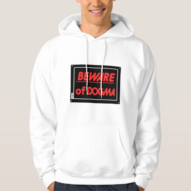 Veste À Capuche Méfiez-vous des Dogma athée (Devant)