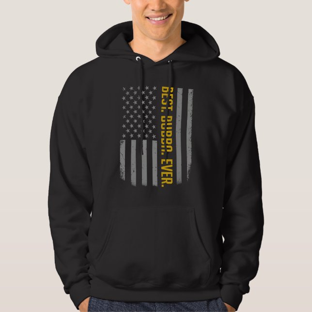 Veste À Capuche Meilleur Bubba Ever Drapeau américain américain    (Devant)