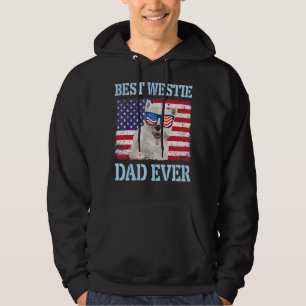Veste À Capuche Meilleur Chien Westie Papa Joyeux Père Jour Chien 
