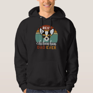 Veste À Capuche Meilleur Chihuahua Papa Jamais Fête des pères Chie