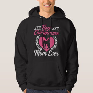 Veste À Capuche Meilleur Chimpanzé Maman Jamais Chimp Singe Lover