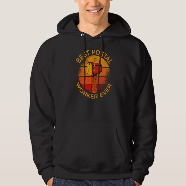 Veste À Capuche Meilleur Courrier Courrier Courrier Courrier Courr (Devant)