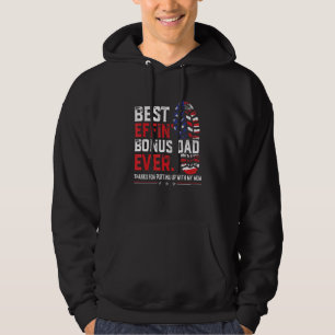 Veste À Capuche Meilleur Effin Bonus Papa Merci Jamais D'Avoir Mon