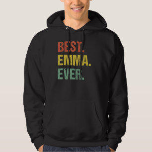 Veste À Capuche Meilleur Emma Jamais Rétro Funny Nom Humour Surnom