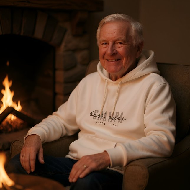 Veste À Capuche Meilleur Grampa depuis 20XX Moderne Simple Preppy (Créateur téléchargé)