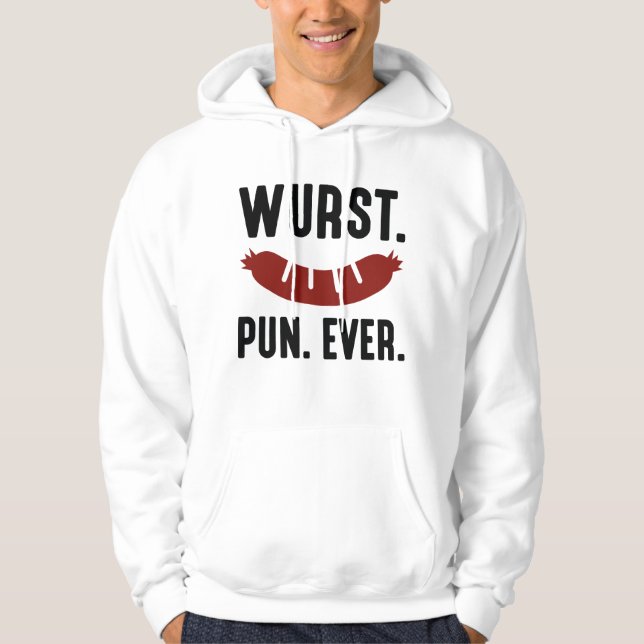 Veste À Capuche Meilleur jeu de mots de l'histoire (Devant)