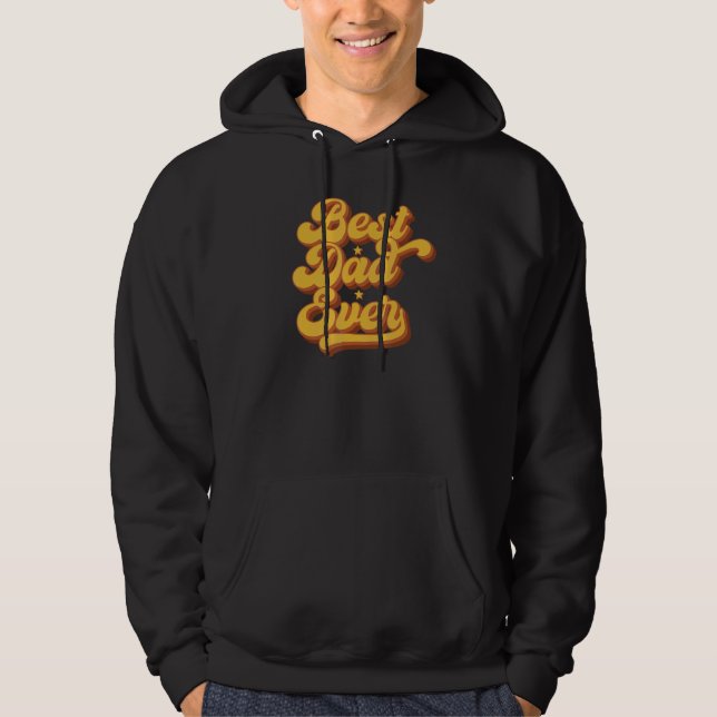 Veste À Capuche Meilleur Papa de tous les temps Funky Disco 70s 80 (Devant)