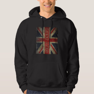 Veste À Capuche Meilleur Papa Fête des Pères avec drapeau GB brita