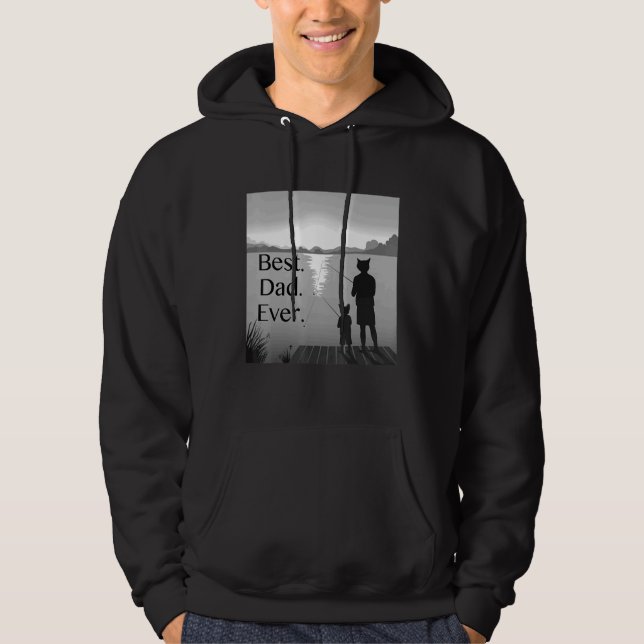 Veste À Capuche Meilleur papa jamais (Devant)