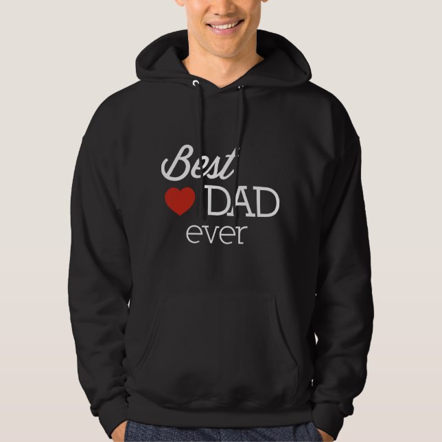 Veste À Capuche Meilleur papa jamais (Devant)