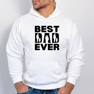 Veste À Capuche Meilleur papa jamais enfant Silhouette